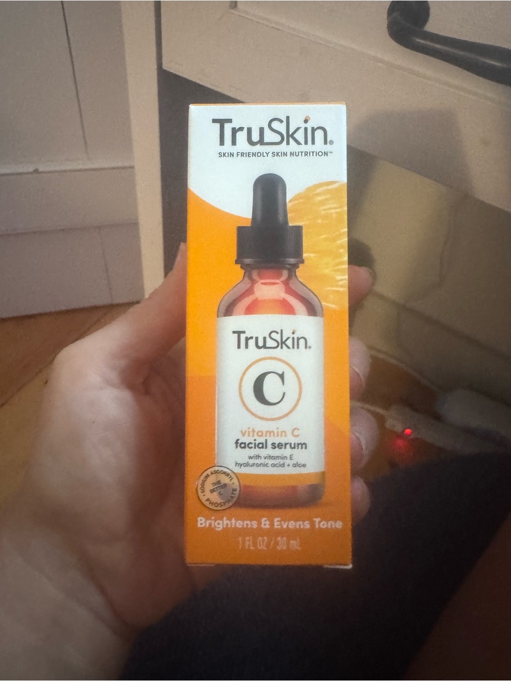 Skin Vitamin C Facial Serum — Orange & White Packaging